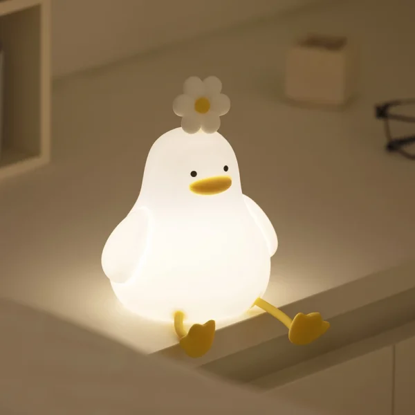Cute Duck LED Night Light WHITE