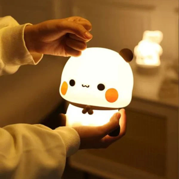 Kawaii Bear Panda Bubu and Dudu LED Night Light Lamp 15.5CM
